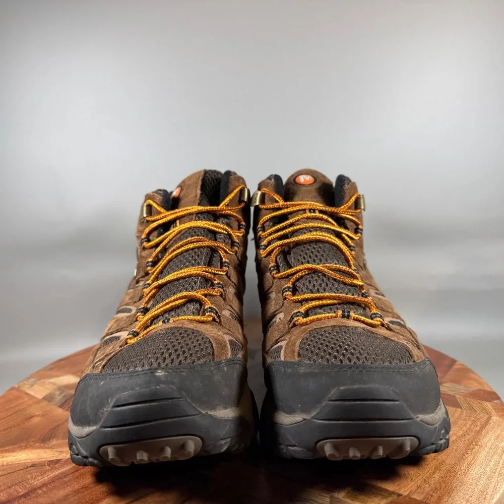 Merrell Moab 2 Mid Waterproof Hiking Boots Mens 8 Earth Brown J06051 Vibram
